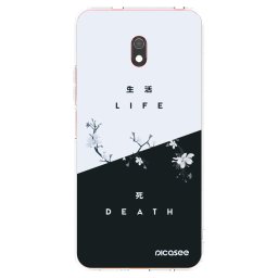 Átlátszó szilikon tok az alábbi mobiltelefonokra Xiaomi Redmi 8A - Life - Death