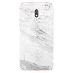 Átlátszó szilikon tok az alábbi mobiltelefonokra Xiaomi Redmi 8A - White marble