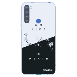 Átlátszó szilikon tok az alábbi mobiltelefonokra Xiaomi Redmi Note 8T - Life - Death