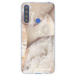 Átlátszó szilikon tok az alábbi mobiltelefonokra Xiaomi Redmi Note 8T - Cream marble