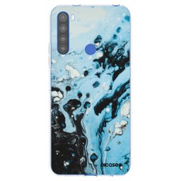Átlátszó szilikon tok az alábbi mobiltelefonokra Xiaomi Redmi Note 8T - Organic blue