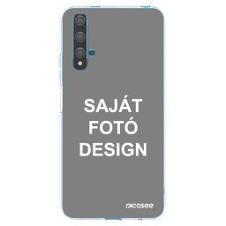 Átlátszó szilikon tok az alábbi mobiltelefonokra Huawei Nova 5T - Saját fotó/motívum
