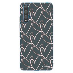 Átlátszó szilikon tok az alábbi mobiltelefonokra Huawei Nova 5T - Lots of love