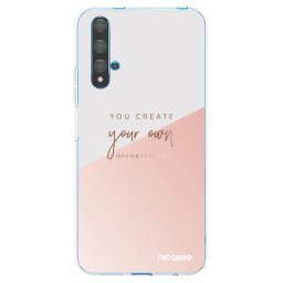 Átlátszó szilikon tok az alábbi mobiltelefonokra Huawei Nova 5T - You create your own opportunities