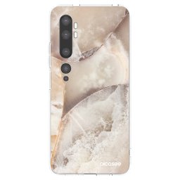 Átlátszó szilikon tok az alábbi mobiltelefonokra Xiaomi Mi Note 10 (Pro) - Cream marble