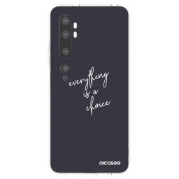 Átlátszó szilikon tok az alábbi mobiltelefonokra Xiaomi Mi Note 10 (Pro) - Everything is a choice