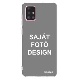 Átlátszó szilikon tok az alábbi mobiltelefonokra Samsung Galaxy A71 A715F - Saját fotó/motívum