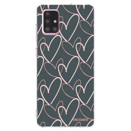 Átlátszó szilikon tok az alábbi mobiltelefonokra Samsung Galaxy A71 A715F - Lots of love