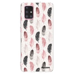 Átlátszó szilikon tok az alábbi mobiltelefonokra Samsung Galaxy A71 A715F - Feather 2