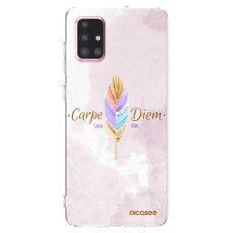 Átlátszó szilikon tok az alábbi mobiltelefonokra Samsung Galaxy A71 A715F - Carpe Diem