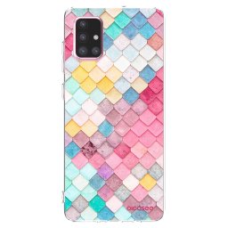 Átlátszó szilikon tok az alábbi mobiltelefonokra Samsung Galaxy A71 A715F - Colorful roof
