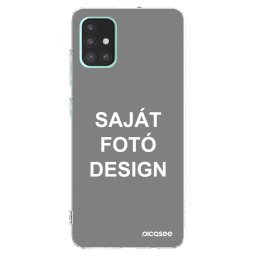 Átlátszó szilikon tok az alábbi mobiltelefonokra Samsung Galaxy A51 A515F - Saját fotó/motívum