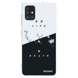 Átlátszó szilikon tok az alábbi mobiltelefonokra Samsung Galaxy A51 A515F - Life - Death