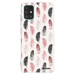 Átlátszó szilikon tok az alábbi mobiltelefonokra Samsung Galaxy A51 A515F - Feather 2