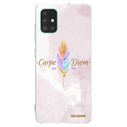 Átlátszó szilikon tok az alábbi mobiltelefonokra Samsung Galaxy A51 A515F - Carpe Diem
