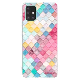 Átlátszó szilikon tok az alábbi mobiltelefonokra Samsung Galaxy A51 A515F - Colorful roof