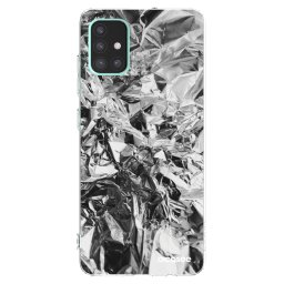 Átlátszó szilikon tok az alábbi mobiltelefonokra Samsung Galaxy A51 A515F - Chrome