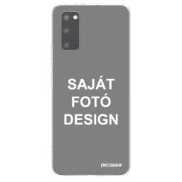 Átlátszó szilikon tok az alábbi mobiltelefonokra Samsung Galaxy S20 G980F - Saját fotó/motívum
