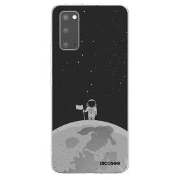 Átlátszó szilikon tok az alábbi mobiltelefonokra Samsung Galaxy S20 G980F - Astronaut