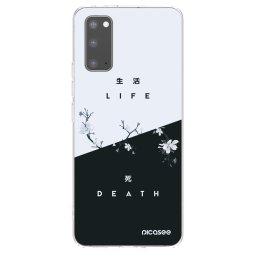 Átlátszó szilikon tok az alábbi mobiltelefonokra Samsung Galaxy S20 G980F - Life - Death
