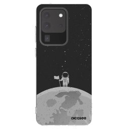 Átlátszó szilikon tok az alábbi mobiltelefonokra Samsung Galaxy S20 Ultra 5G G988F - Astronaut