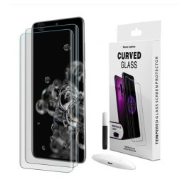 3x 3D UV ívelt üvegfólia az alábbi modellek számára Samsung Galaxy S20 Ultra 5G G988F - 2+1 ingyen