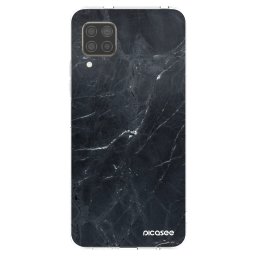 Átlátszó szilikon tok az alábbi mobiltelefonokra Huawei P40 Lite - Black marble