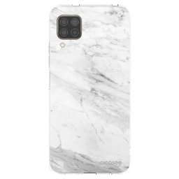 Átlátszó szilikon tok az alábbi mobiltelefonokra Huawei P40 Lite - White marble