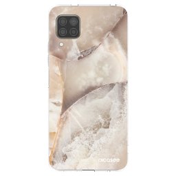 Átlátszó szilikon tok az alábbi mobiltelefonokra Huawei P40 Lite - Cream marble
