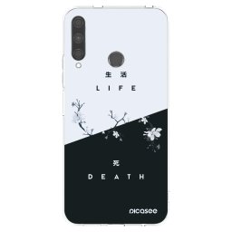 Átlátszó szilikon tok az alábbi mobiltelefonokra Huawei P40 Lite E - Life - Death