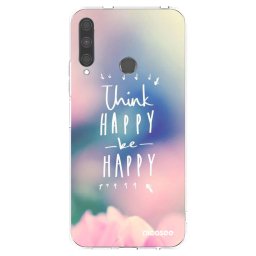 Átlátszó szilikon tok az alábbi mobiltelefonokra Huawei P40 Lite E - Think happy be happy