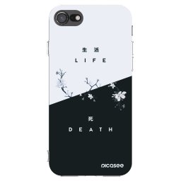 Átlátszó szilikon tok az alábbi mobiltelefonokra Apple iPhone SE 2020 - Life - Death
