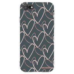 Átlátszó szilikon tok az alábbi mobiltelefonokra Apple iPhone SE 2020 - Lots of love
