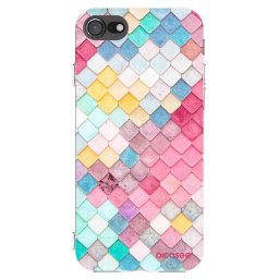 Átlátszó szilikon tok az alábbi mobiltelefonokra Apple iPhone SE 2020 - Colorful roof