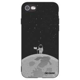 Fekete szilikon tok az alábbi mobiltelefonokra Apple iPhone SE 2020 - Astronaut