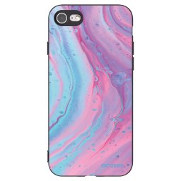 Fekete szilikon tok az alábbi mobiltelefonokra Apple iPhone SE 2020 - Pink liquid