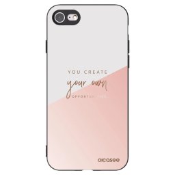 Fekete szilikon tok az alábbi mobiltelefonokra Apple iPhone SE 2020 - You create your own opportunities