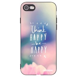 Fekete szilikon tok az alábbi mobiltelefonokra Apple iPhone SE 2020 - Think happy be happy