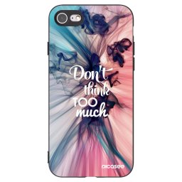Fekete szilikon tok az alábbi mobiltelefonokra Apple iPhone SE 2020 - Don't think TOO much