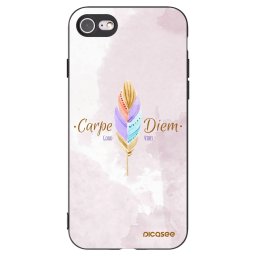 Fekete szilikon tok az alábbi mobiltelefonokra Apple iPhone SE 2020 - Carpe Diem