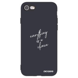 Fekete szilikon tok az alábbi mobiltelefonokra Apple iPhone SE 2020 - Everything is a choice