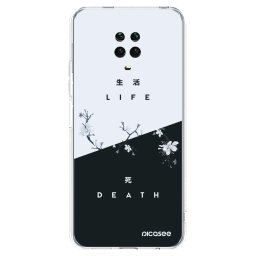 Átlátszó szilikon tok az alábbi mobiltelefonokra Xiaomi Redmi Note 9 Pro - Life - Death