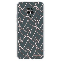 Átlátszó szilikon tok az alábbi mobiltelefonokra Xiaomi Redmi Note 9 Pro - Lots of love