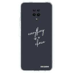 Átlátszó szilikon tok az alábbi mobiltelefonokra Xiaomi Redmi Note 9 Pro - Everything is a choice