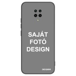 Fekete szilikon tok az alábbi mobiltelefonokra Xiaomi Redmi Note 9 Pro - Saját fotó/motívum