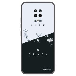 Fekete szilikon tok az alábbi mobiltelefonokra Xiaomi Redmi Note 9 Pro - Life - Death