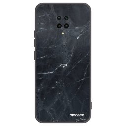 Fekete szilikon tok az alábbi mobiltelefonokra Xiaomi Redmi Note 9 Pro - Black marble