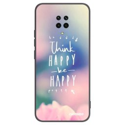 Fekete szilikon tok az alábbi mobiltelefonokra Xiaomi Redmi Note 9 Pro - Think happy be happy