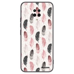 Fekete szilikon tok az alábbi mobiltelefonokra Xiaomi Redmi Note 9 Pro - Feather 2