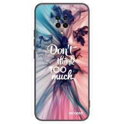 Fekete szilikon tok az alábbi mobiltelefonokra Xiaomi Redmi Note 9 Pro - Don't think TOO much